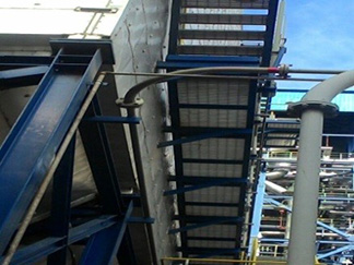 Installation of Elbow Pipe with Ceramic Liner