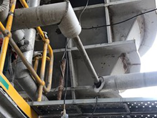 Inspection of Silo Fluidization Pipe