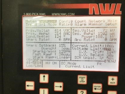 T/R current reading at the 5th field after installation