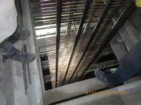 Installation of new Pipe and Spike Rigid Discharge Electrode