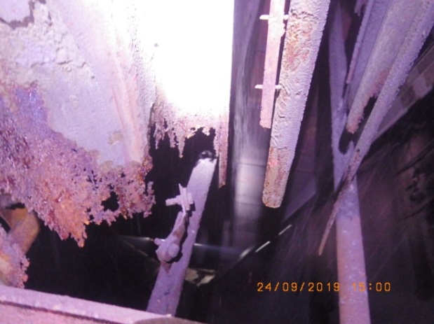 Corroded CP at the bottom