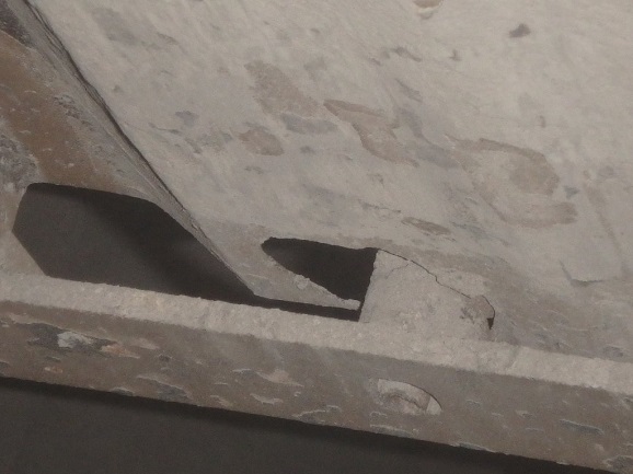 Damaged old CE due to aging