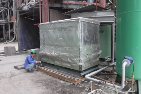 Installing air compressor