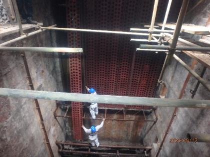 Installing new inlet GD screen