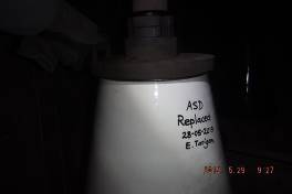Newly installed support insulator